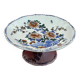 Gien compote dish with peony decoration 24 x 11 cm