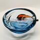1960s ashtray or catch-all in blown and handcrafted Murano glass. Made in Italy.