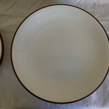 set of 12 flat plates in Siena enameled earthenware by KMK Scandinavian 1965