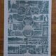 Original lithographs on gardens and ornamental trees