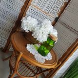 Table basse ronde en rotin