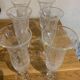 Lot de 6 flûtes en verre bullé