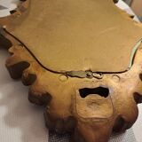 Baroque style mirror gilded wood glass vintage decoration