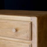 Small art deco chest of drawers in natural wood