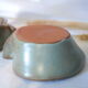 Pair of cellar rat candle holders in glazed sandstone