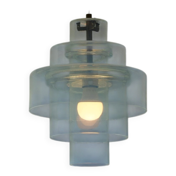 Lampe suspendue à 3 niveaux LS-120 - années 1970 - Carlo Nason