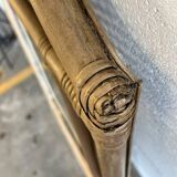 Vintage rattan mirror / romantic wall mirror