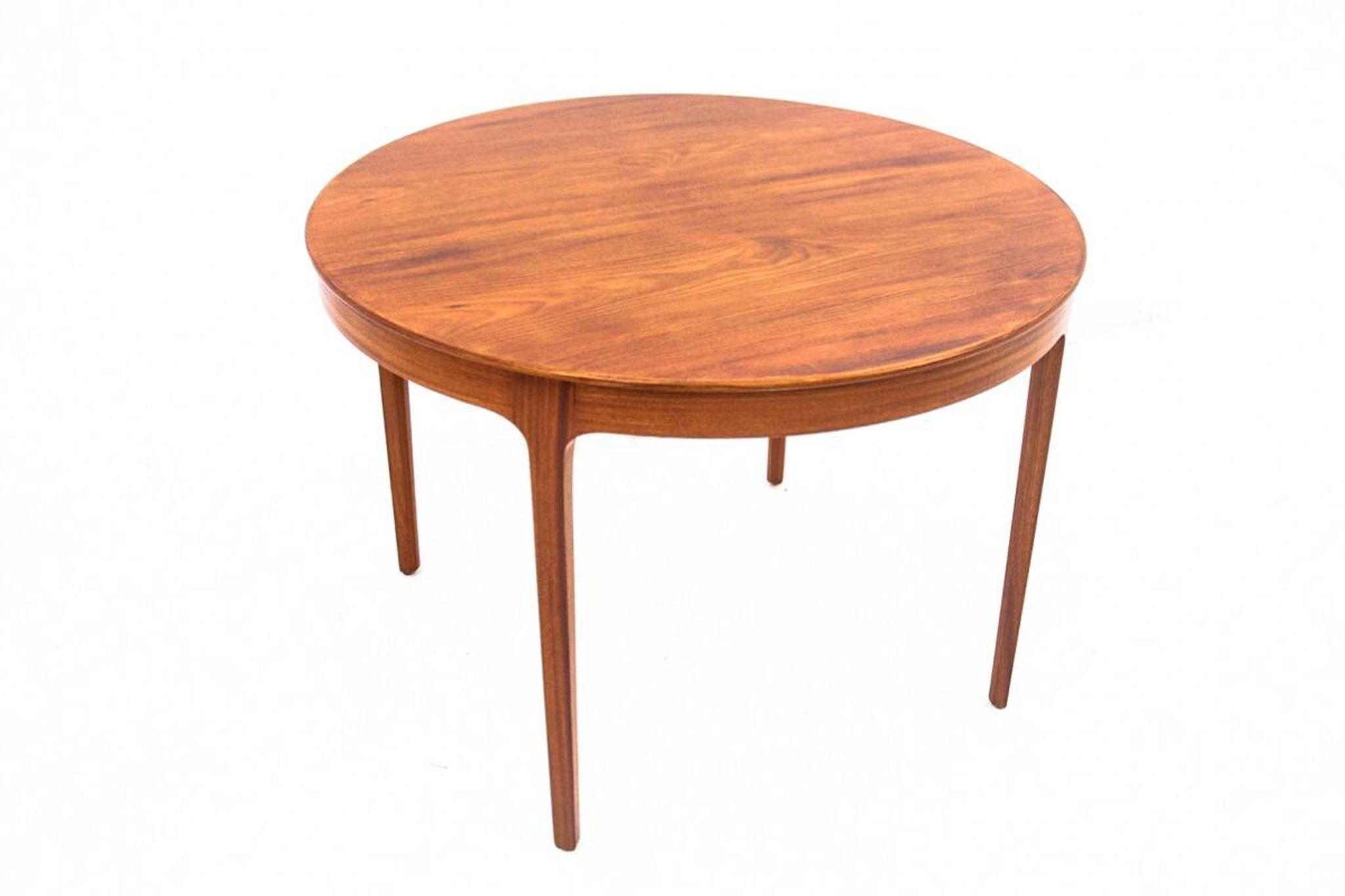 Coffee table, Danish design, signed A.J. Iversen, 1960s. After restoration.