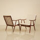 Paire de fauteuils Boomerang par Thonet 60's