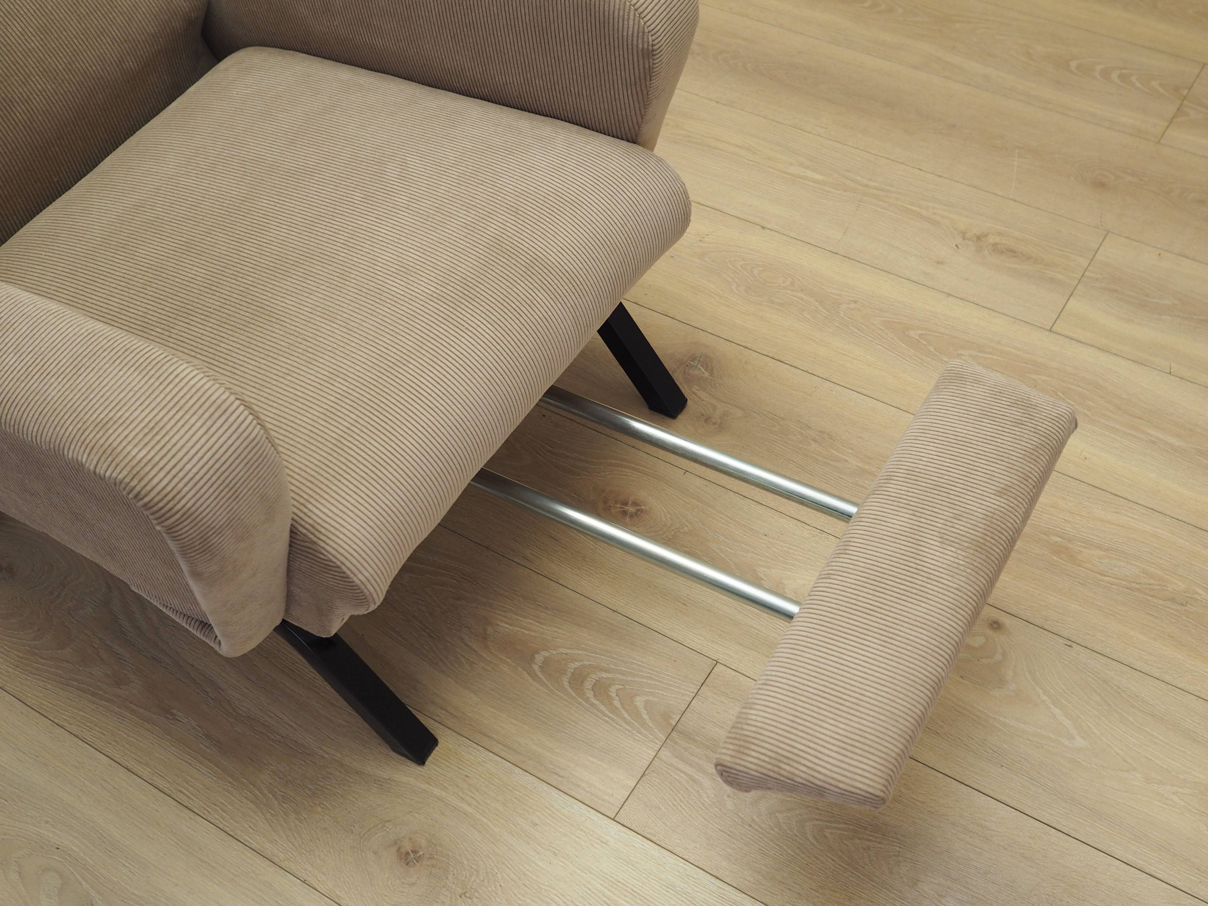 Adjustable armchair, Italian design, 1970s, production: Italy