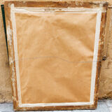 Mirror golden era wood restoration XIX 82.5x68.5cm