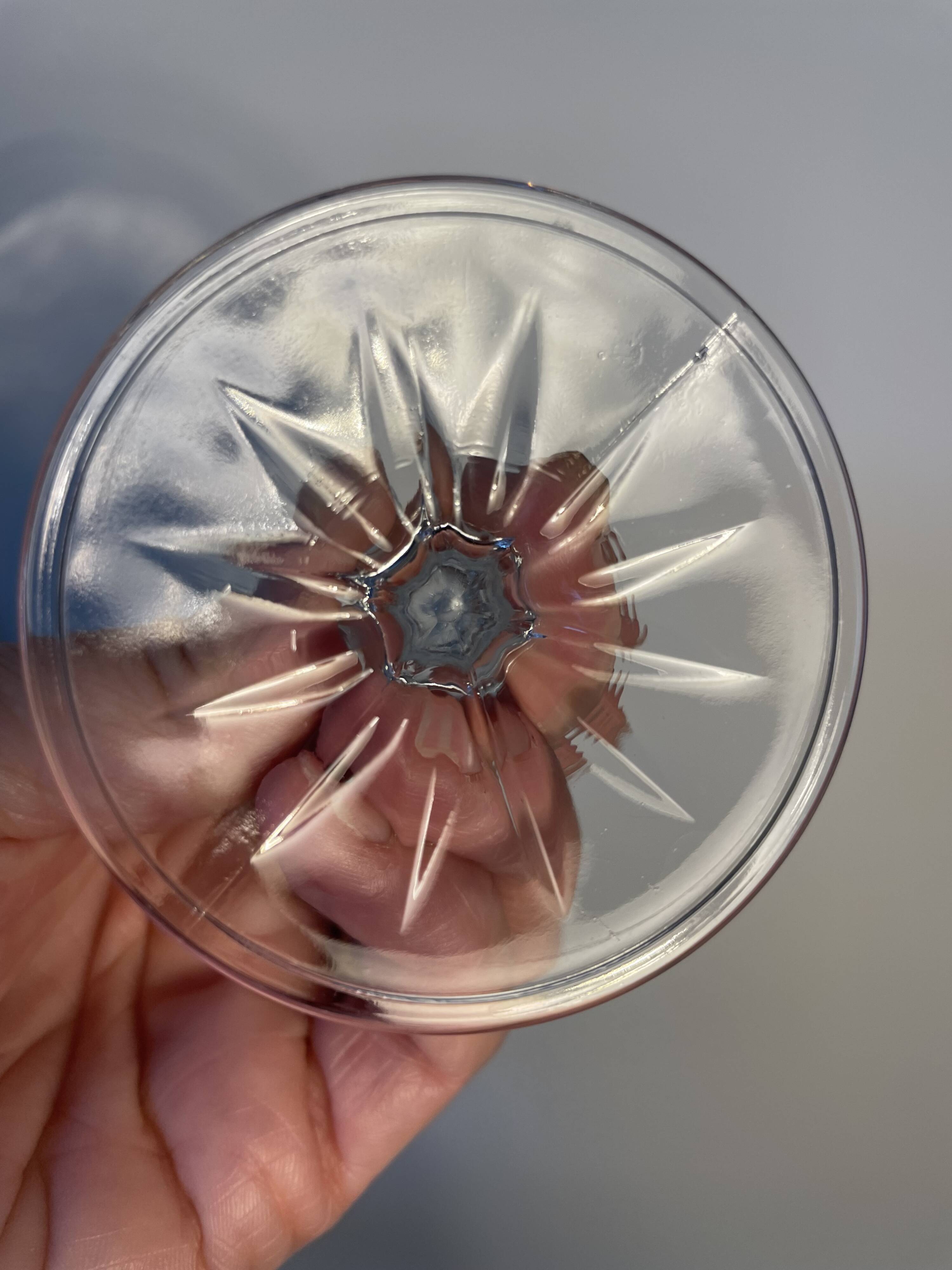 6 glass champagne flutes