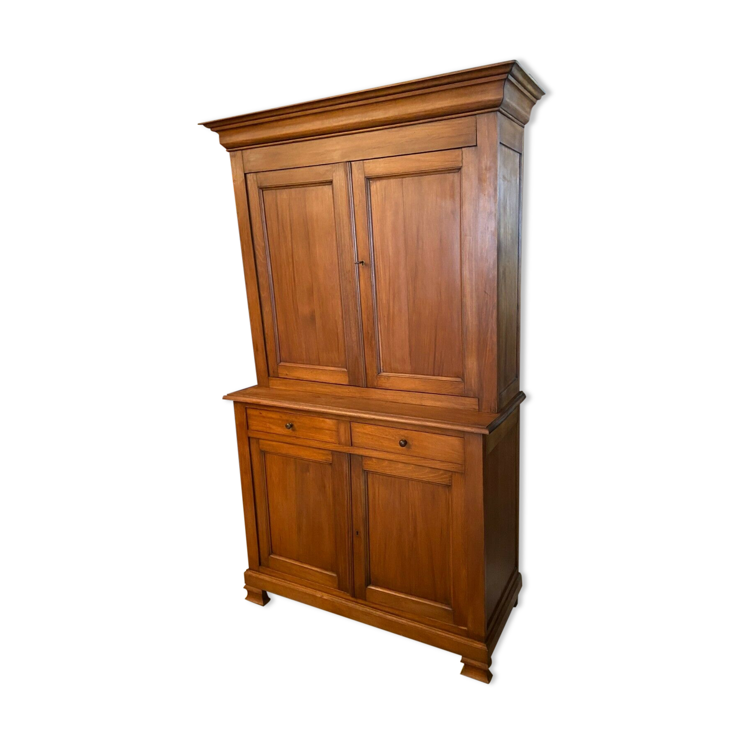 Buffet two bodies in cherry tree louis-Philippe style