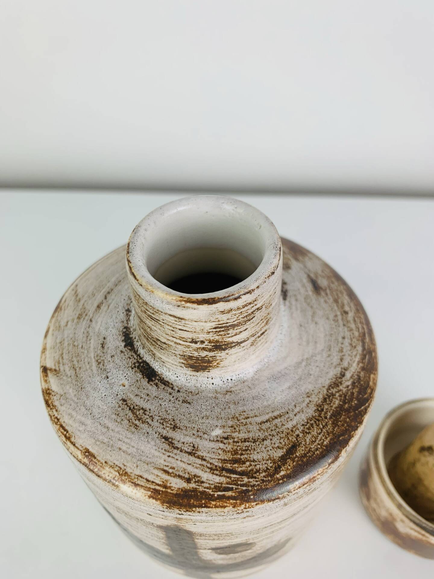 Ceramic bottle by Henri Cimal, Galerie de la Courtine, 1960s