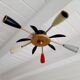 Vintage ceiling lamp 5 branches 50-60 years