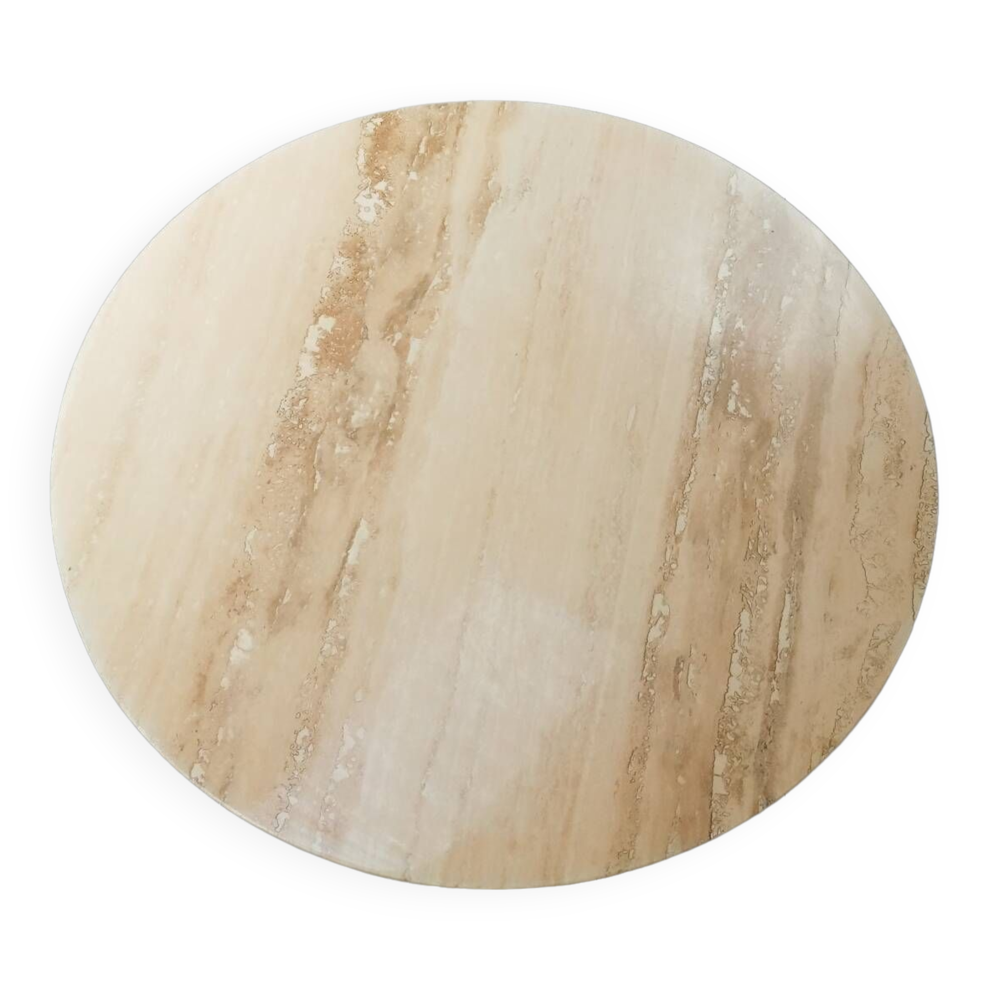 Travertine round table