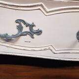 Beautiful curved chest of drawers in patinated Louis XV style