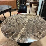 SAARINEN TABLE BROWN MARBLE EMPERADOR KNOLL