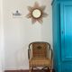 Fauteuil en osier vintage