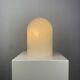 Dome table lamp in white crystal glass Peill and Putzler 1970