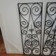 Pair of wrought iron grids