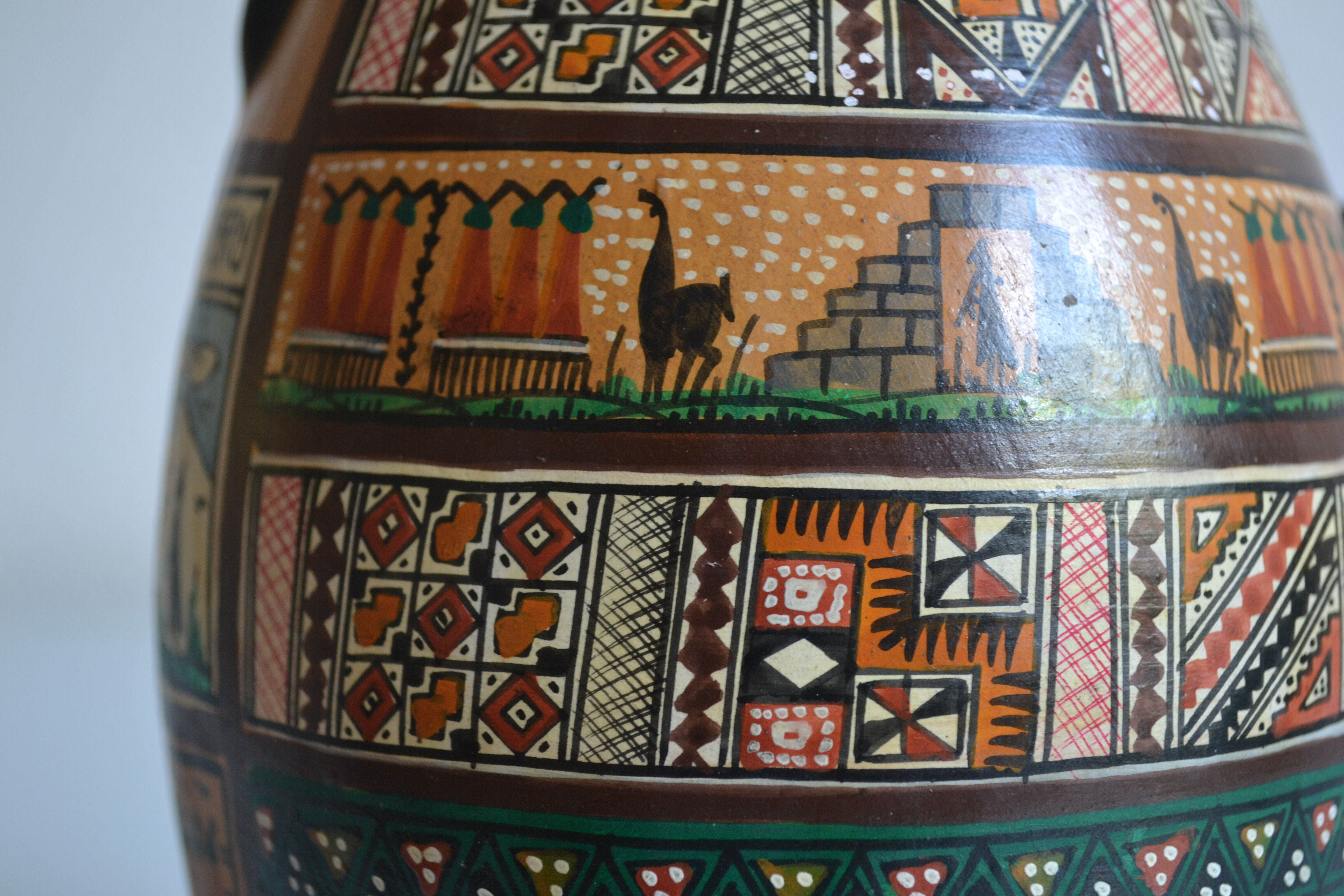 ceramic pitcher from Cusco, Peru