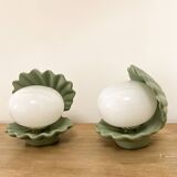 Ceramic shell lamp from the 70s/80s.