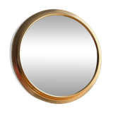 Vintage round gold mirror