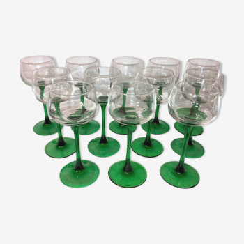 Vintage Alsace white wine glasses