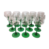 Vintage Alsace white wine glasses