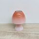 Peil & Putzer pink glass mushroom table lamp, 1970s