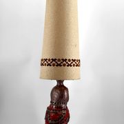 Important ceramic lamp / floor lamp, Owl, by Walter Gerhards