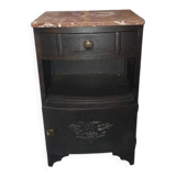 Art Deco bedside table with marble