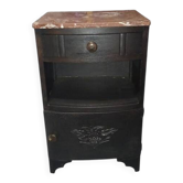 Art Deco bedside table with marble