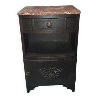 Art Deco bedside table with marble
