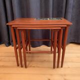 A set of three side tables, Denmark, 1960s
