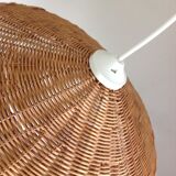 Vintage wicker hanging lamp