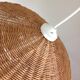 Vintage wicker hanging lamp