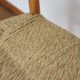 Pair of Scandinavian straw chairs
