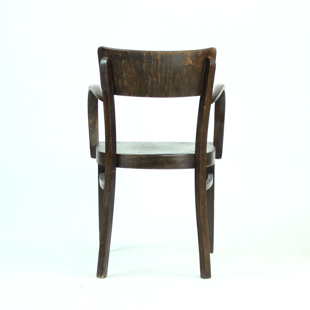 Thonet office armchair in oak, Czechoslovakia circa 1930s