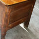 French provincial chest in carved and pegged solid oak, 18th century.
