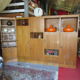 Meuble modulable de bureau ou de salon plaqué chêne des années 1960