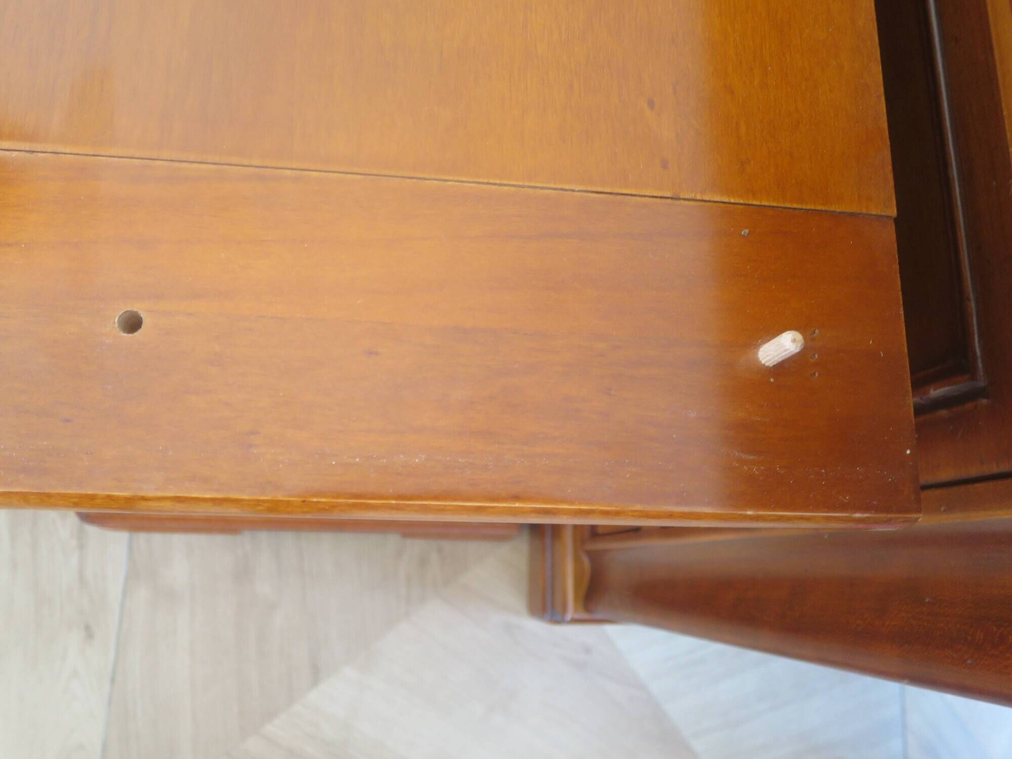 Occasional furniture - TV unit - Rotating tray - Louis Philippe - Solid wood