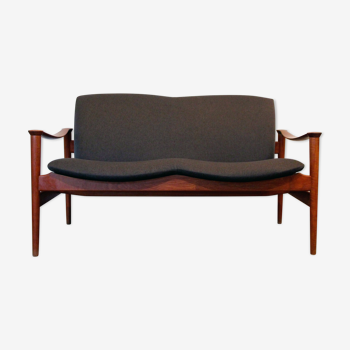 Canapé Loveseat 711 par Fredrik Kayser pour Vatne Lenestolfabrikk, 1960