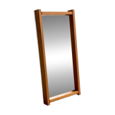 Grand miroir en pin suédois, années 70