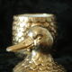 Vintage brass duck ice bucket Italy Mauro Manetti