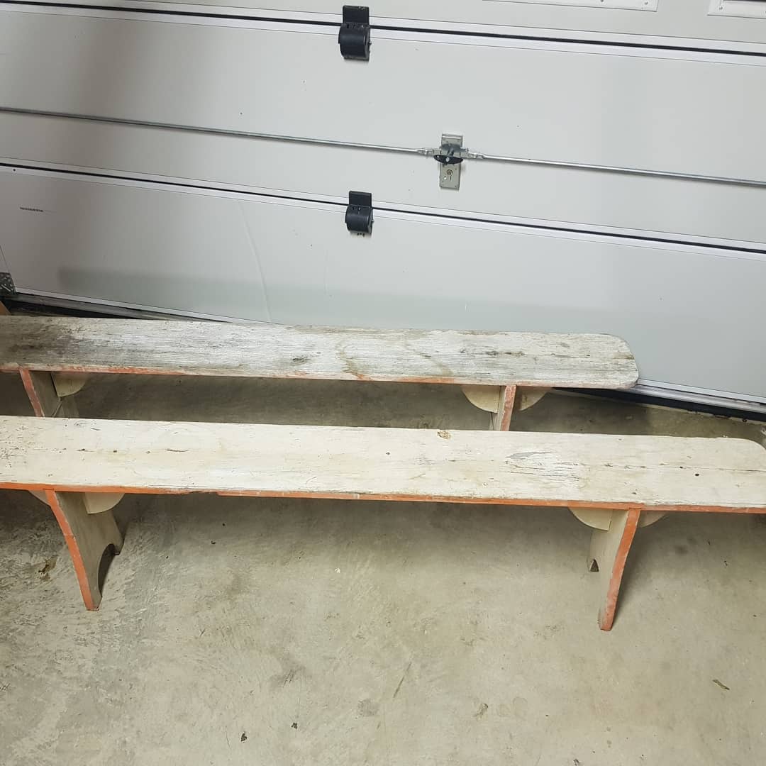 2 Old farm benches
