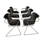 Set of 6 chairs "Penelope" by Charles Pollock for Castelli design year 1980