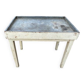 Table de remportage zinc