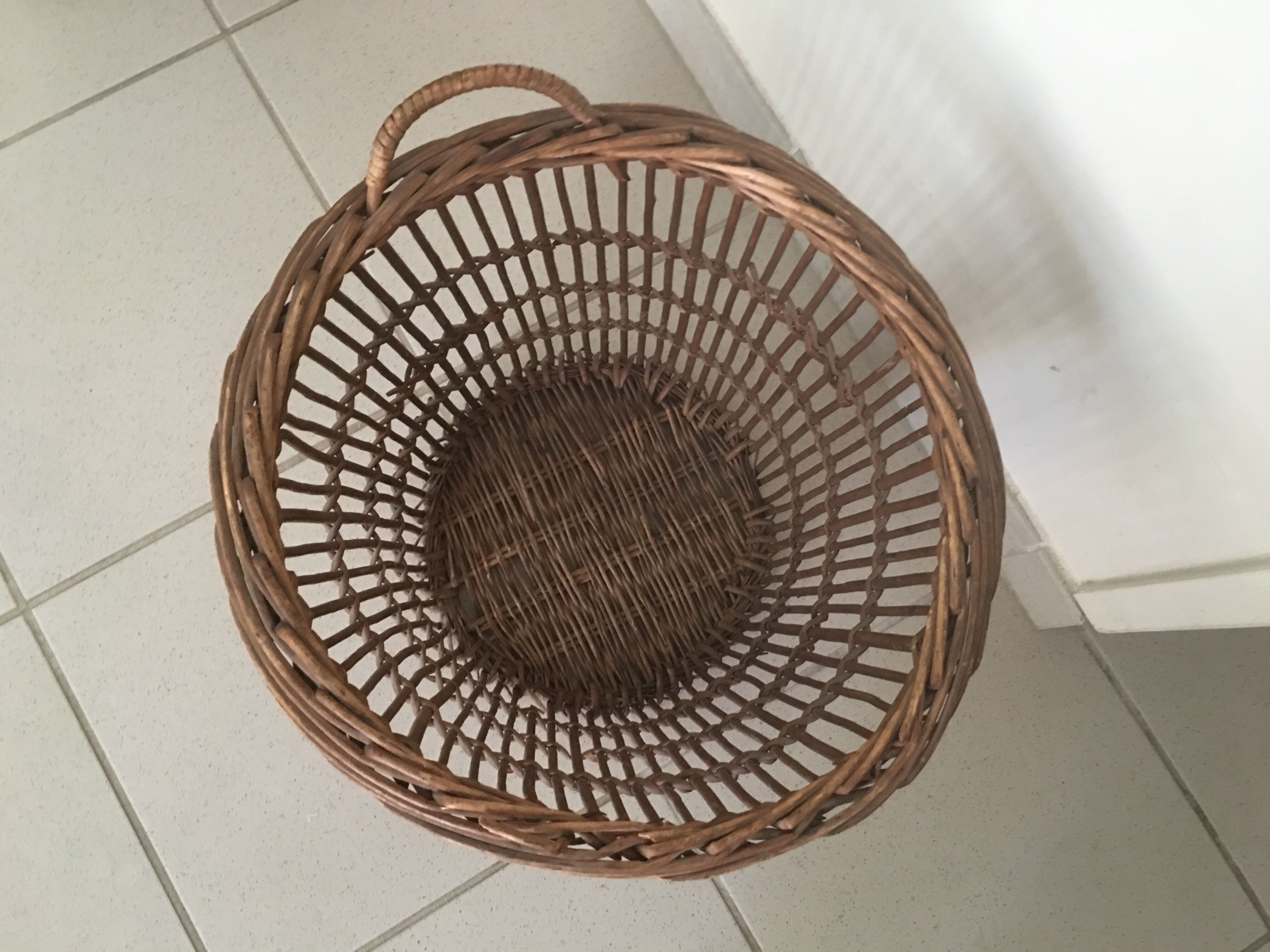 Rattan paper basket